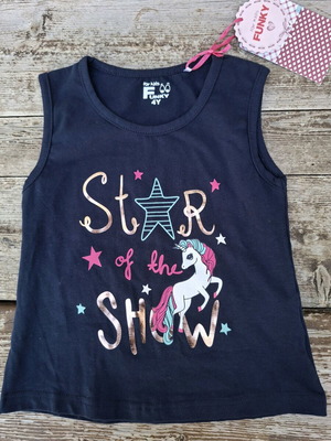 Funky set with top and shorts for 4-year-old girl new