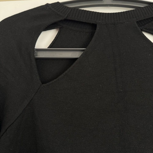 Lost Ink long-sleeve blouse new, black, size M