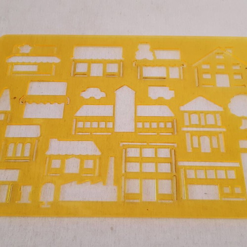 Children's stencils various shapes like new, set of 6 pieces