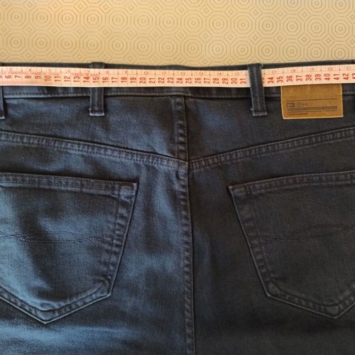 M&S Blue Harbour stormwear denim pants, size 38W/31L, blueblack