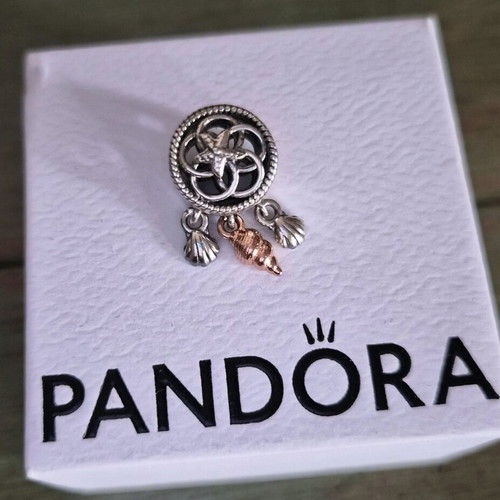 Pandora Open Dream Catcher and Shells Charm silver new