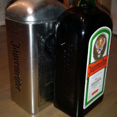 Jagermeister bottle 700ml new with collectible metal packaging