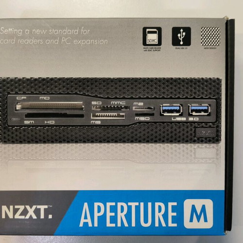 NZXT Aperture M internal card reader and USB 3.0 hub like new
