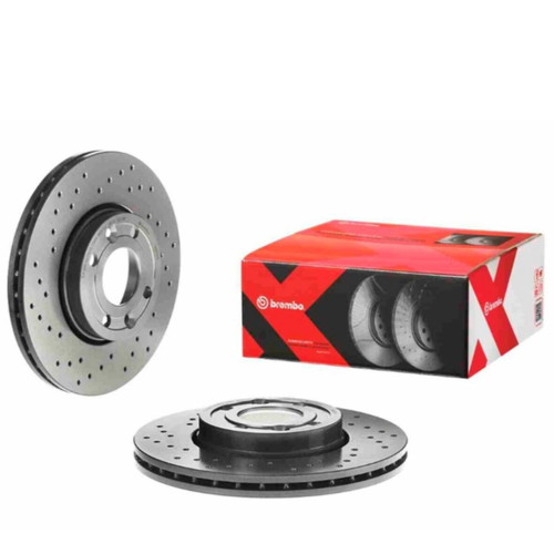 Brembo drilled brake discs for Nissan Micra K14, K12, Note E11, Tiida C11