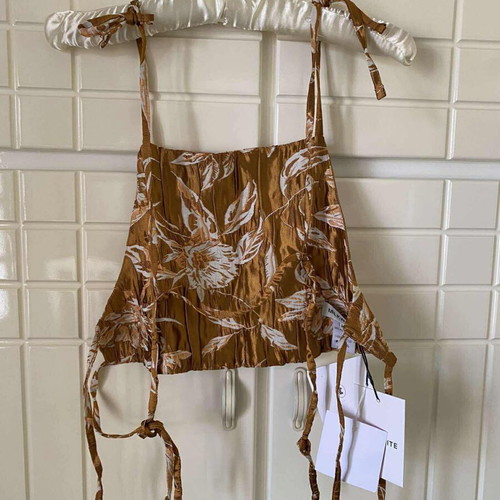 Milkwhite top brand new, burnt orange, size M