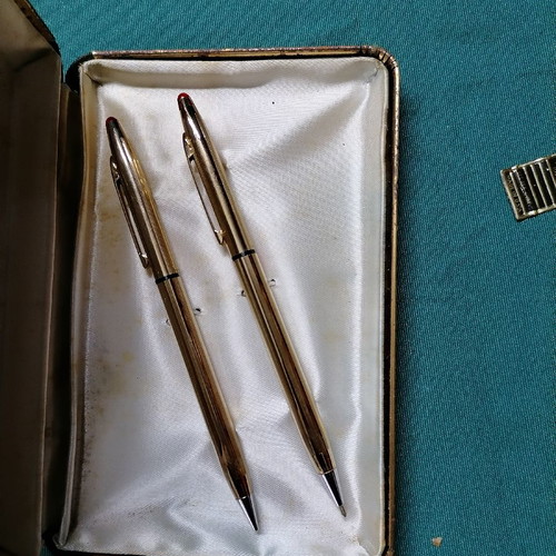 Anson antika pen and pencil set used in case