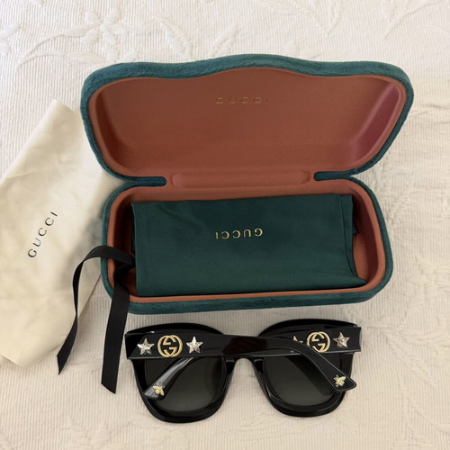Gucci GG0208S001 sunglasses new, black and grey
