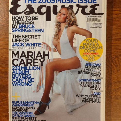 Esquire UK October 2005 Mariah Carey Music Issue like new