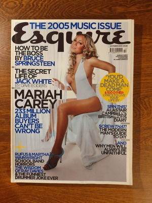Esquire UK Οκτώβριος 2005 Mariah Carey μουσικό τεύχος σαν καινούργιο