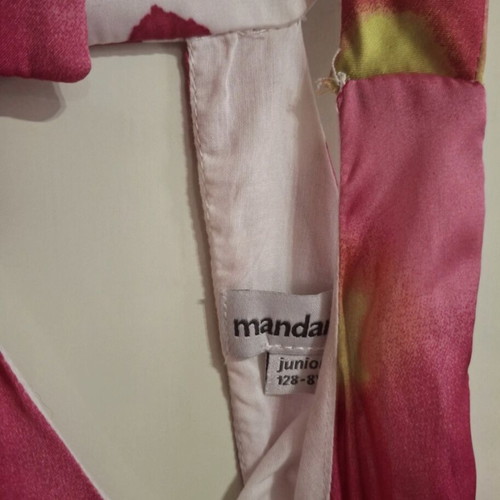 Floral Mandarino girls' dress size 8, like new, pink