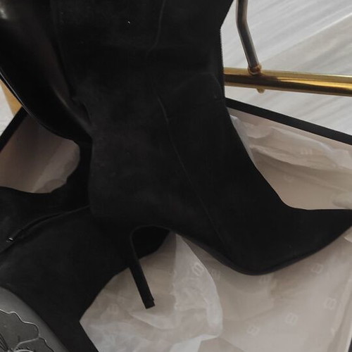 Marian suede leather boots new, black, size 39