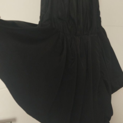 Balloon dress mbyM black like new, satin, size M