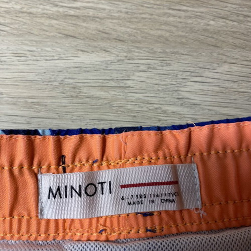 Mini Damla boys' swimwear used, sizes 116-122 cm, ages 6-7, black and blue