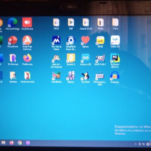 Acer laptop used, no battery, charger works, speaker issues, SSD