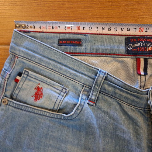 U.S. Polo Assn. Slim Straight men's jeans like new, size W32, light blue