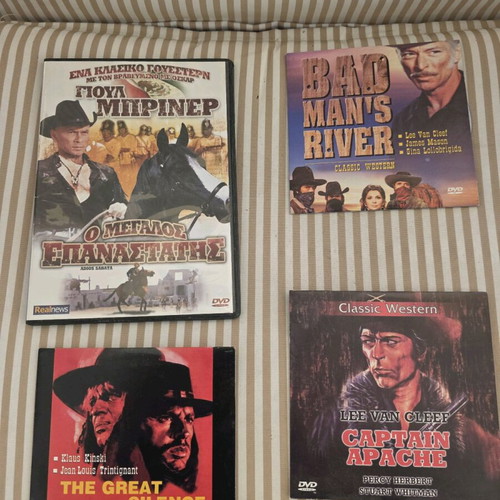 Western DVD collection like new with 4 adventure movies and subtitles