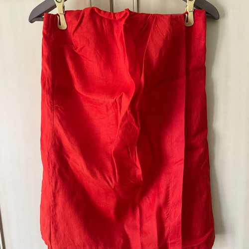 H&M Linen Strapless Dress like new, red, -  20,00 - Vendora.cy