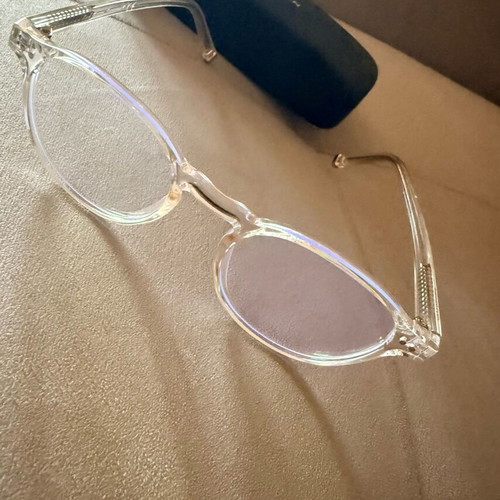 Red Raven Eyewear Blue Light Glasses like new with transparent frame