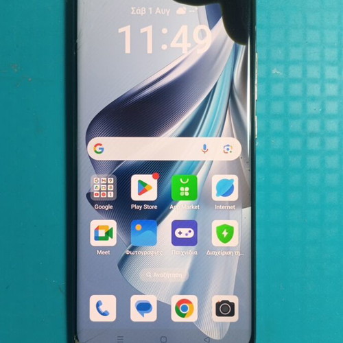 Oppo Reno 10 5G 8+256 used with cracked screen, Android 15, NFC