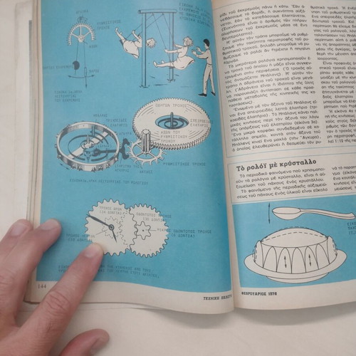 Techniki Eklogi magazines used, two very old issues