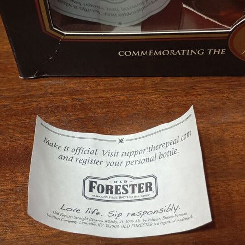 Old Forester 75th Anniversary Bourbon Gift Set new