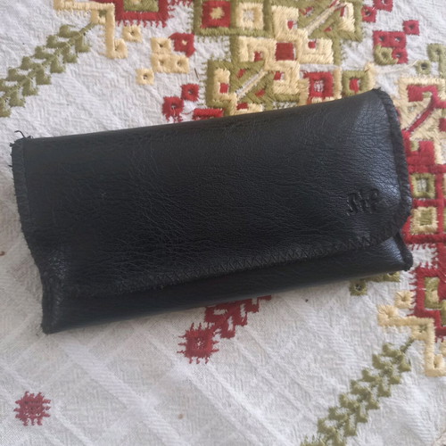 Sif tobacco pouch used, made of leatherette