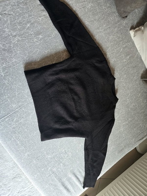 Mango sweater with open back like new, black, size M