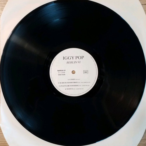 Iggy Pop Berlin 91 vinyl used, 2LP, rock