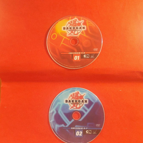 Bakugan DVD used, pack of 2, dubbed