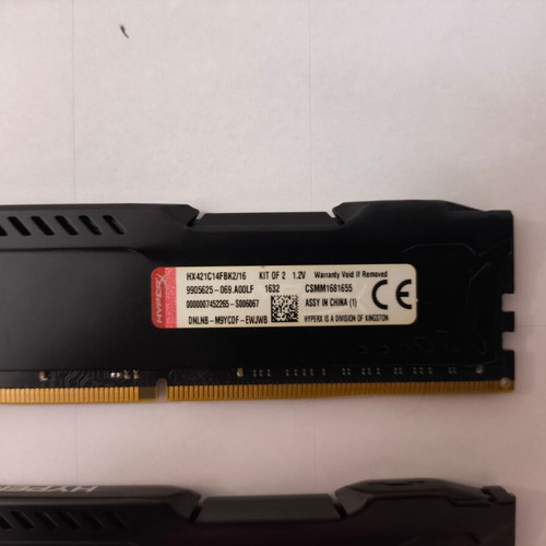 Kingston Fury DDR4 RAM 16GB Dual Channel Kit 2133MHz like new