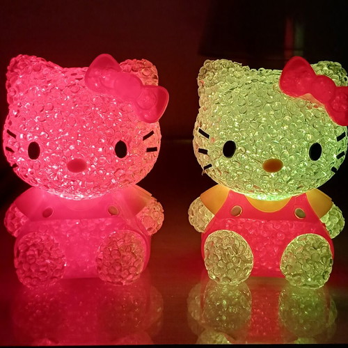 Hello Kitty night lights with batteries, set of 2