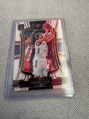 EuroLeague Select Sergio Llull White Sparkles Card new