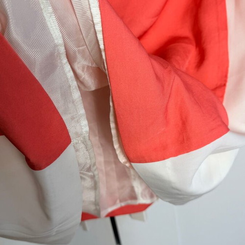 Zara color block shift dress sleeveless XL like new, orange coral
