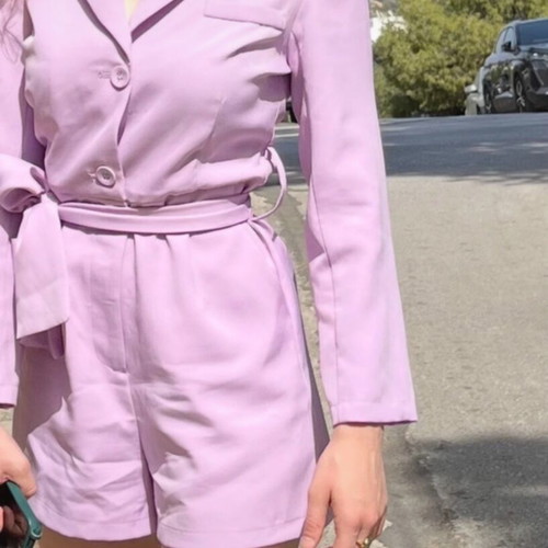 Purple one-piece shorts like new, size S