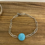 Summer bracelet new, silver and blue