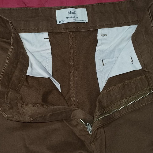 M&S Brown Pants Size 36 Regular Fit Like New