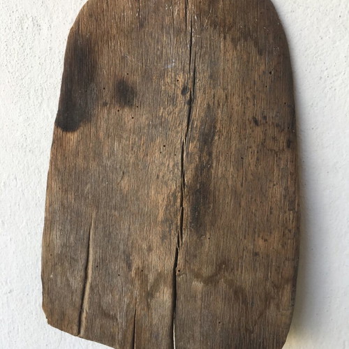 Wooden single-piece oven peel with curved handle 152cm long