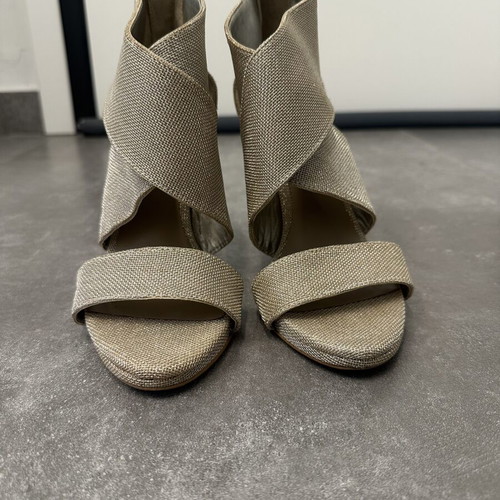 Zara silver sandals size 37 used, excellent condition