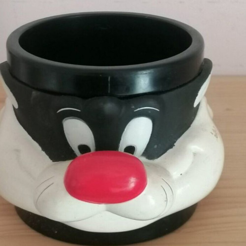 Looney Tunes Sylvester collectible plastic mug used