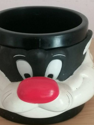 Συλλεκτική πλαστική κούπα Looney Tunes Sylvester μεταχειρισμένη