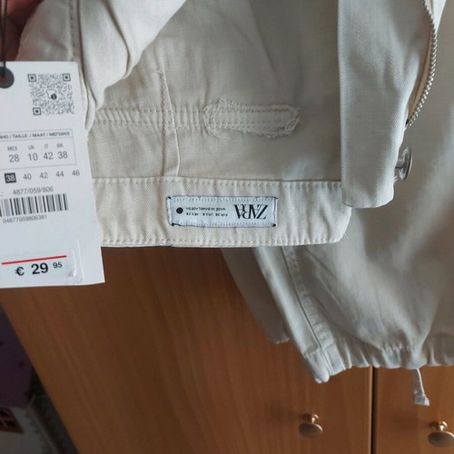 Cargo women's pants new from Zara beige size M