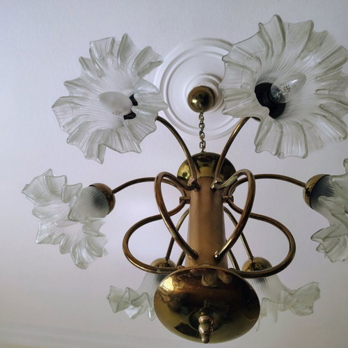 Vintage Brass Chandelier 6-light | Aristocratic Design | Custom Order
