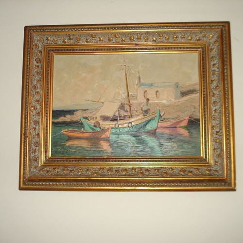 Used painting on plywood 50cm 40cm 35cm 25cm