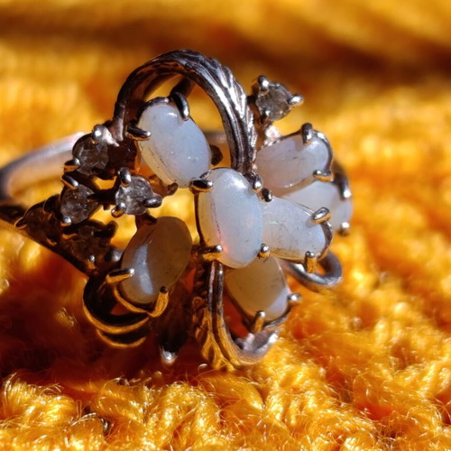 Silver ring 925 used, size 57