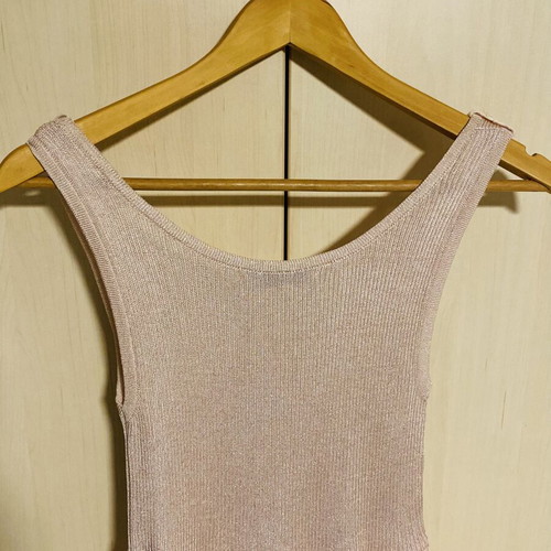 Rococo romantic sleeveless dress in soft pink, new