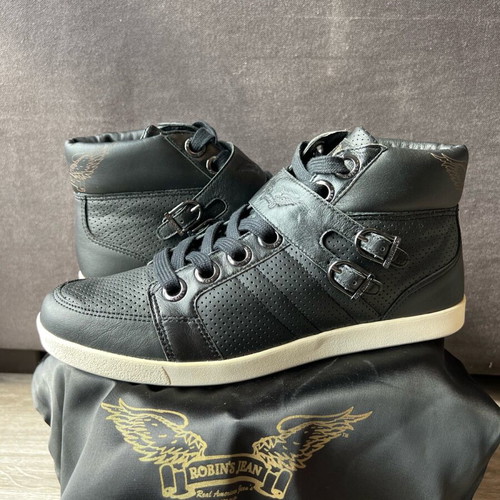 Robin’s Jean Harrington Black High-Top Sneakers New Size 42