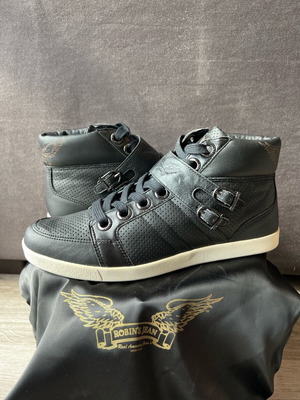 Robin’s Jean Harrington Black High-Top Sneakers New Size 42