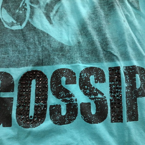 Bershka sleeveless top with open back, turquoise and black