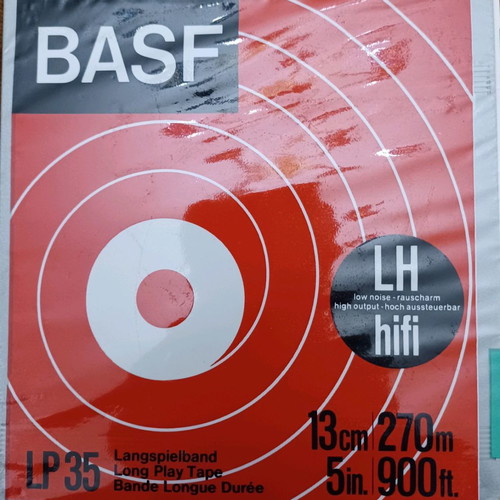 BASF reel-to-reel tape new sealed 270 meters