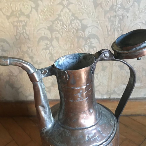 old copper container, copper, bronze, retro, vintage, retro, antique kitchen decoration copper